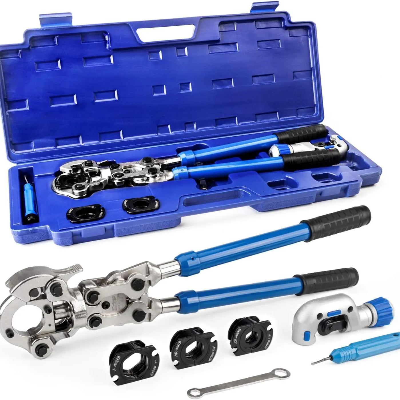 iCrimp Copper Pipe Pressing Tool Kit with Cutter & Deburring Tool