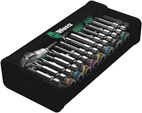 Wera 05004016001 8100 SA 6 Zyklop Metric Speed Ratchet Set  28 Piece  1/4′′ Drive