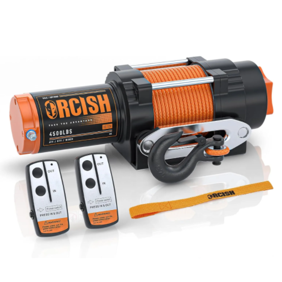 ORCISH Waterproof Electric Towing Portable Trailer Winch Kit