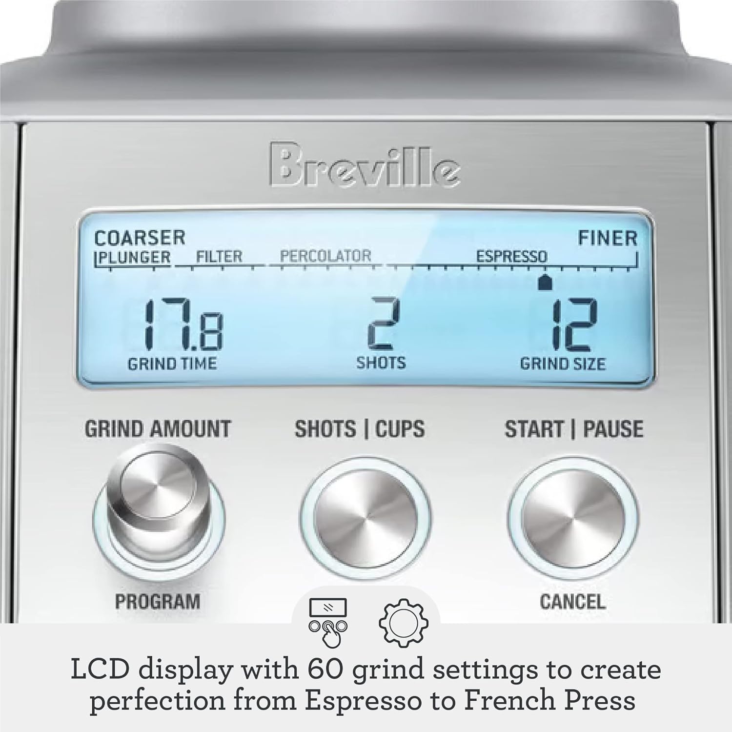 Breville Smart Grinder Pro Brushed Stainless Steel