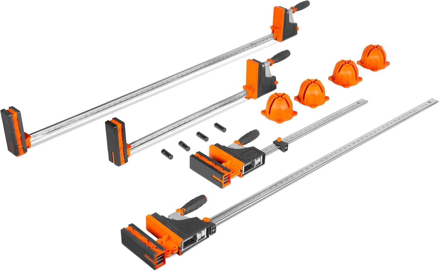 WEN Parallel Clamp Kit with Two 24-Inch Clamps Two 50-Inch Clamps and Framing Kit