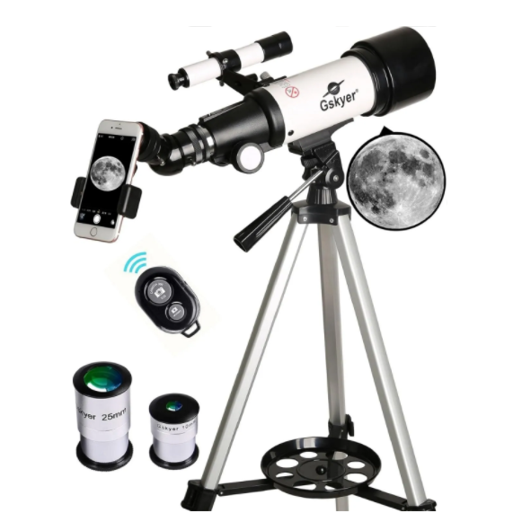 Gskyer 70mm aperture 400mm AZ mount astronomical refracting telescope