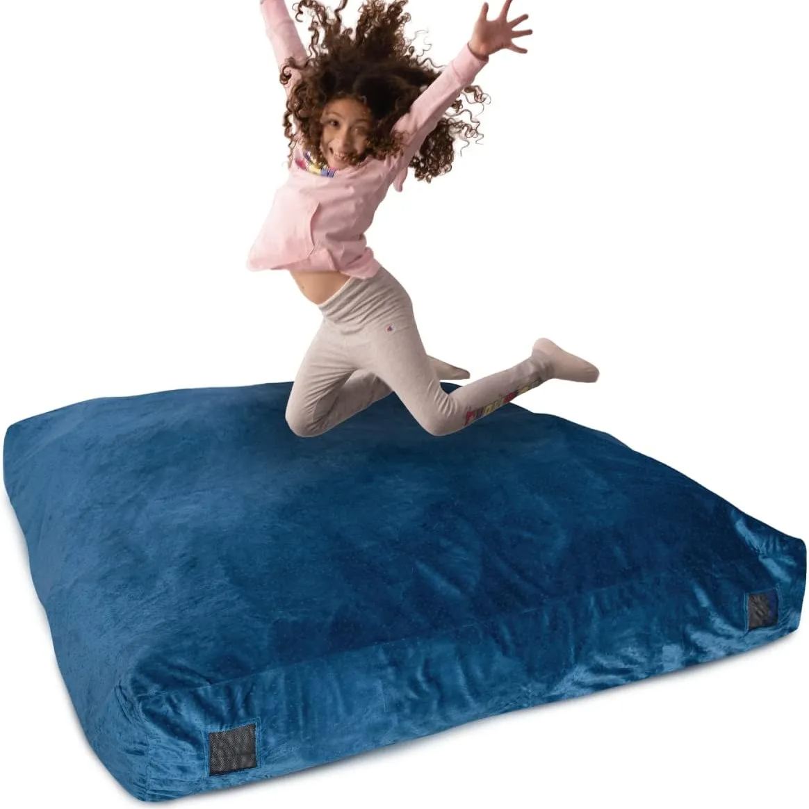 Milliard Crash Pad Sensory Pad with Foam Blocks with Washable Cover 5 x 5 feet