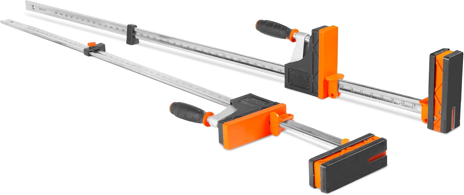 WEN Parallel Clamp Kit with Two 24-Inch Clamps Two 50-Inch Clamps and Framing Kit