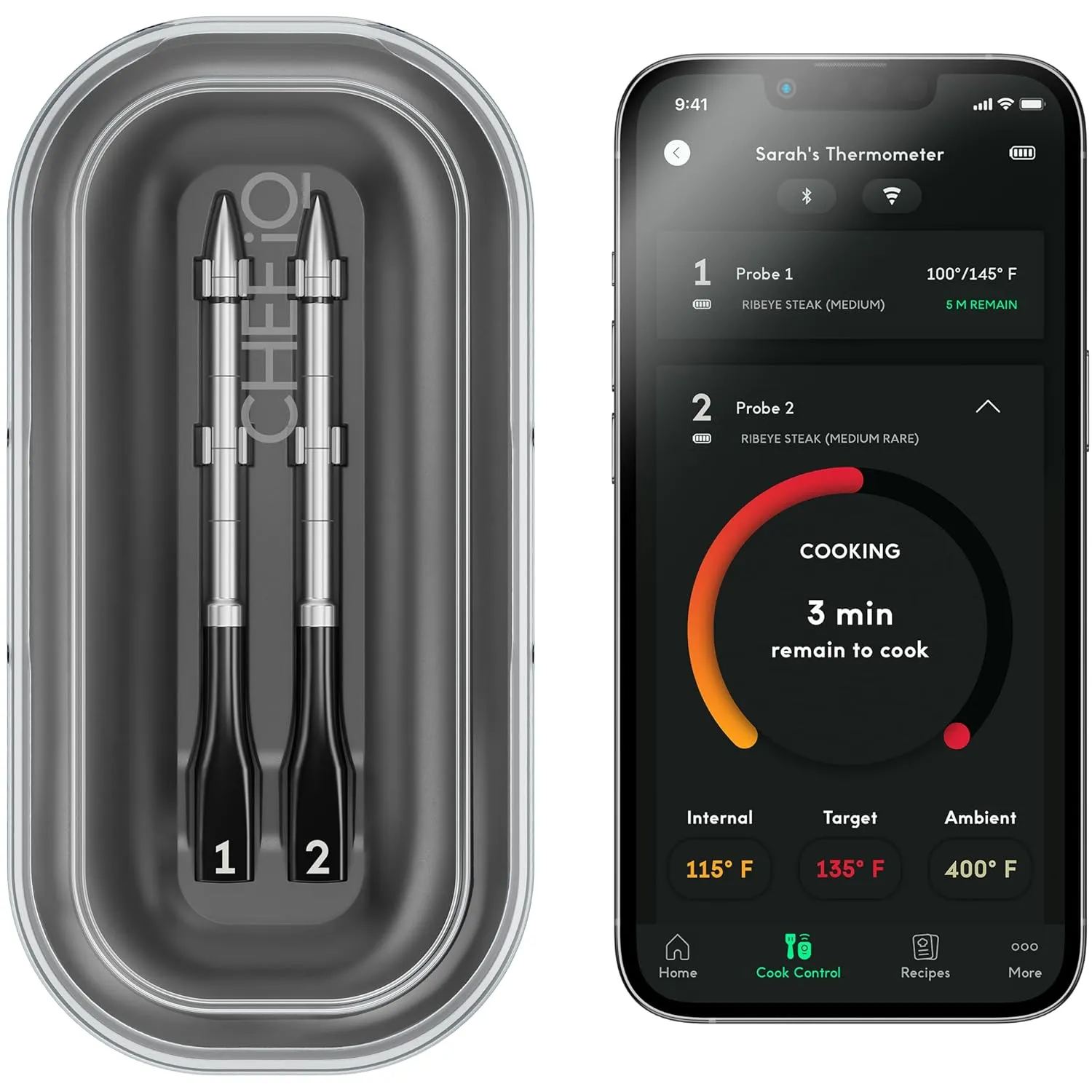 CHEF iQ Ultra-thin Probe Smart Wireless Meat Thermometer