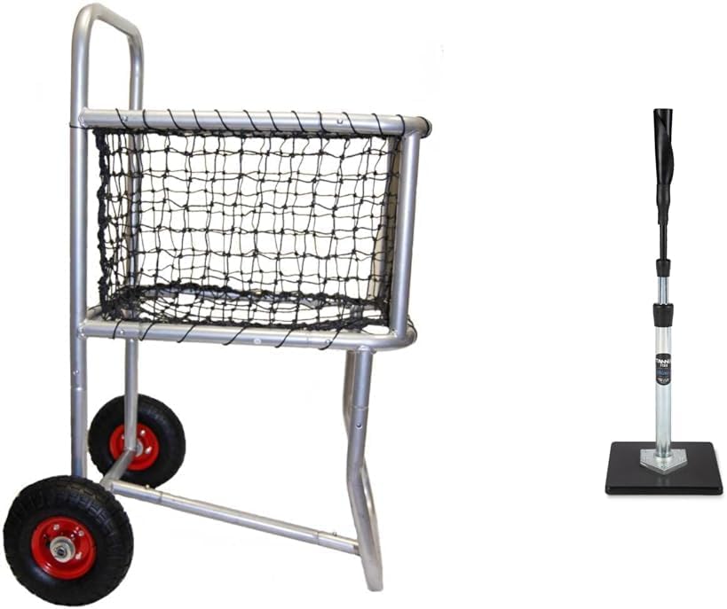 Professional Ball Locker with Wheels, Rolling Sports Balls Cart, Baseball Storage Rack for Indoor and Outdoor Sports, Gym, School, Club, Black, 18'' W x 24'' L x 45'' H