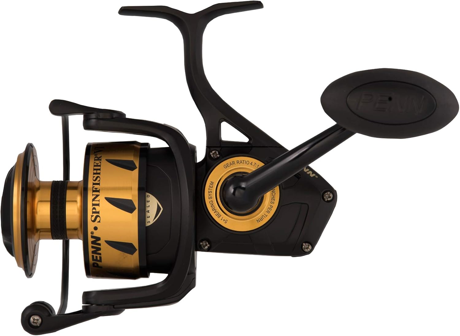 PENN Spinfisher VI Spinning Reel - PX5 Sealed body and spool design, CNC gear technology, full metal