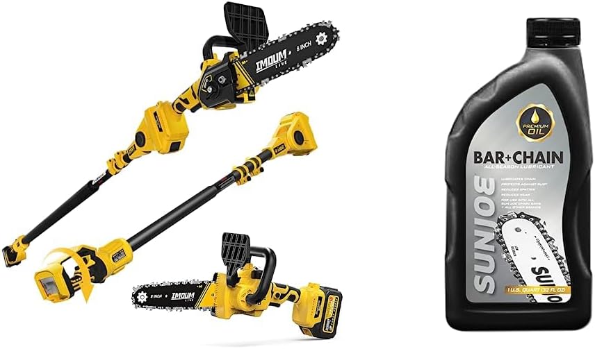 IMOUMLIVE 21V Cordless High-efficiency Pruning Saw and Chain Saw Combo