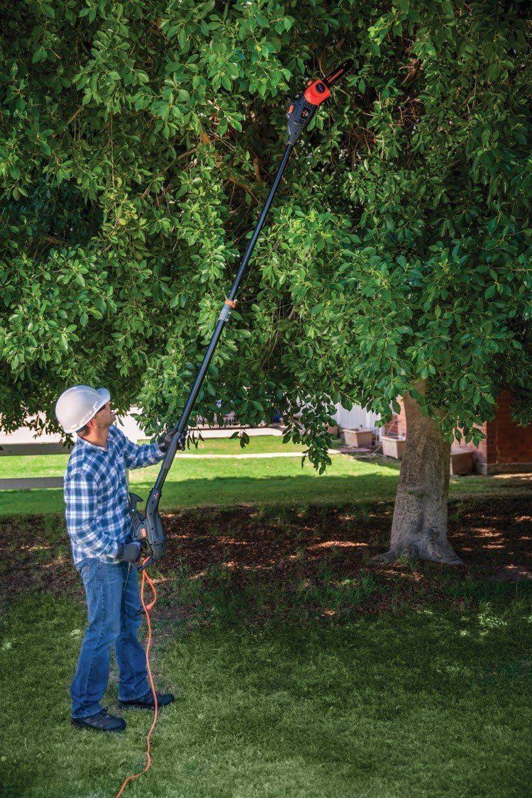 Remington Ranger II 10′′ Electric Pole Saw with 15 ft Reach, Adjustable Telescoping Pole, and Low Kickback Chain