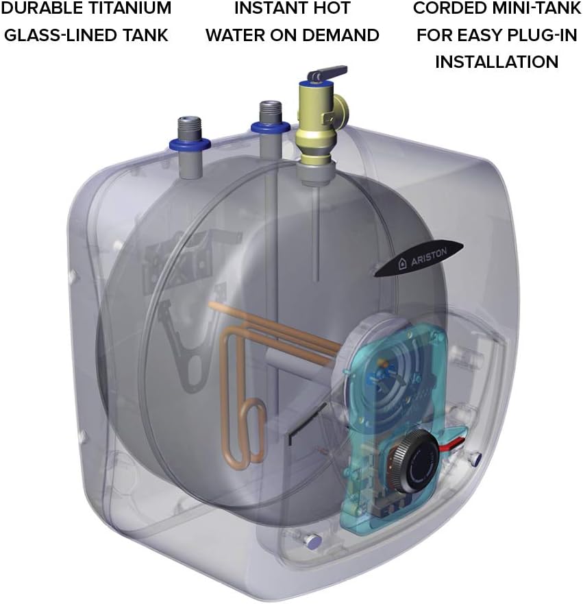 Ariston 8 Gallon 120V Instantaneous Mini Electric Water Heater