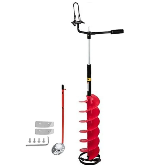 VEVOR Ice Drill Auger 8 inch Diameter Ice Auger Bit 41inch Length Cordless Ice Augers