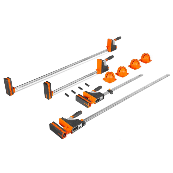 WEN Parallel Clamp Kit with Two 24-Inch Clamps Two 50-Inch Clamps and Framing Kit