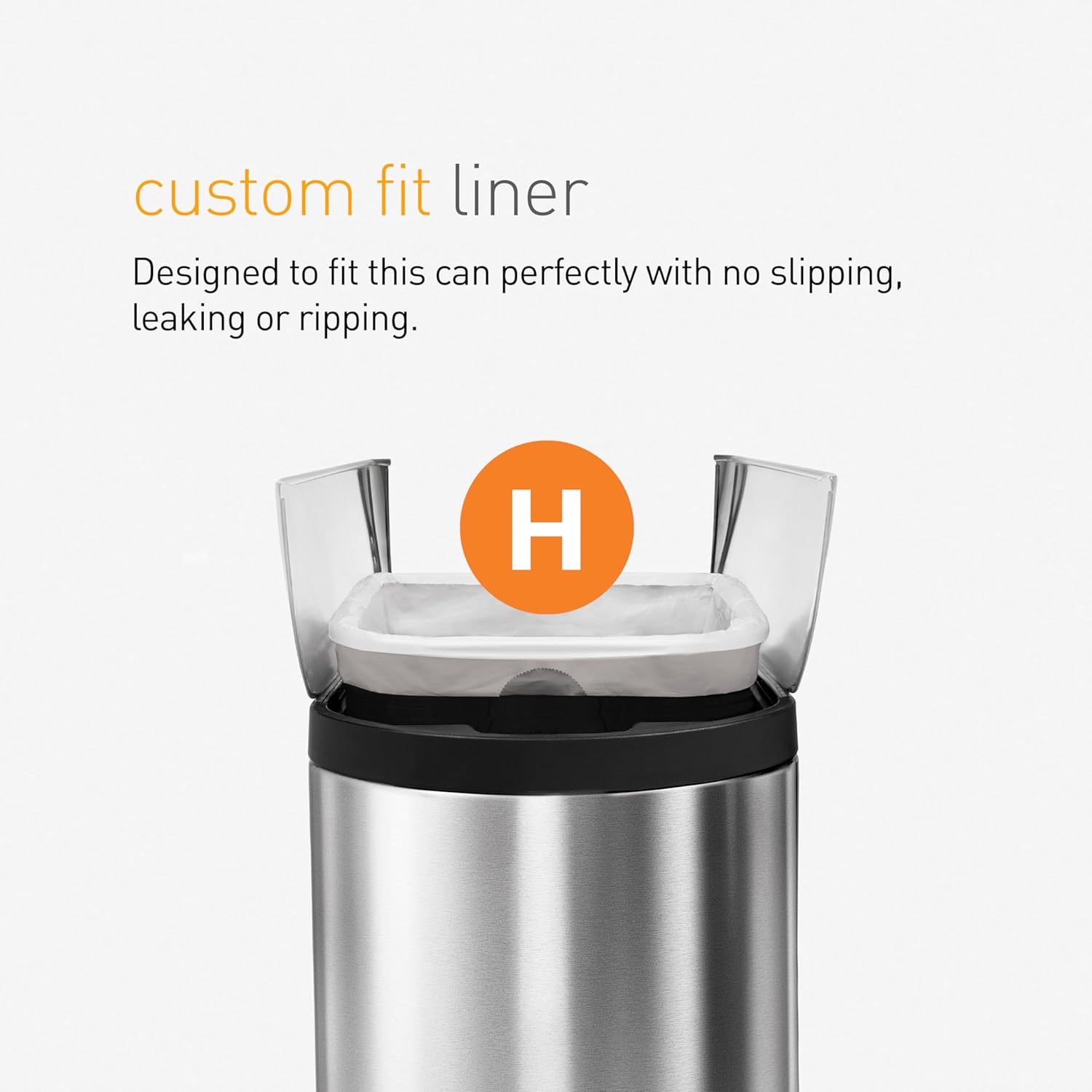 Simplehuman double compartment butterfly lid kitchen recycling walk-in stainless steel trash can
