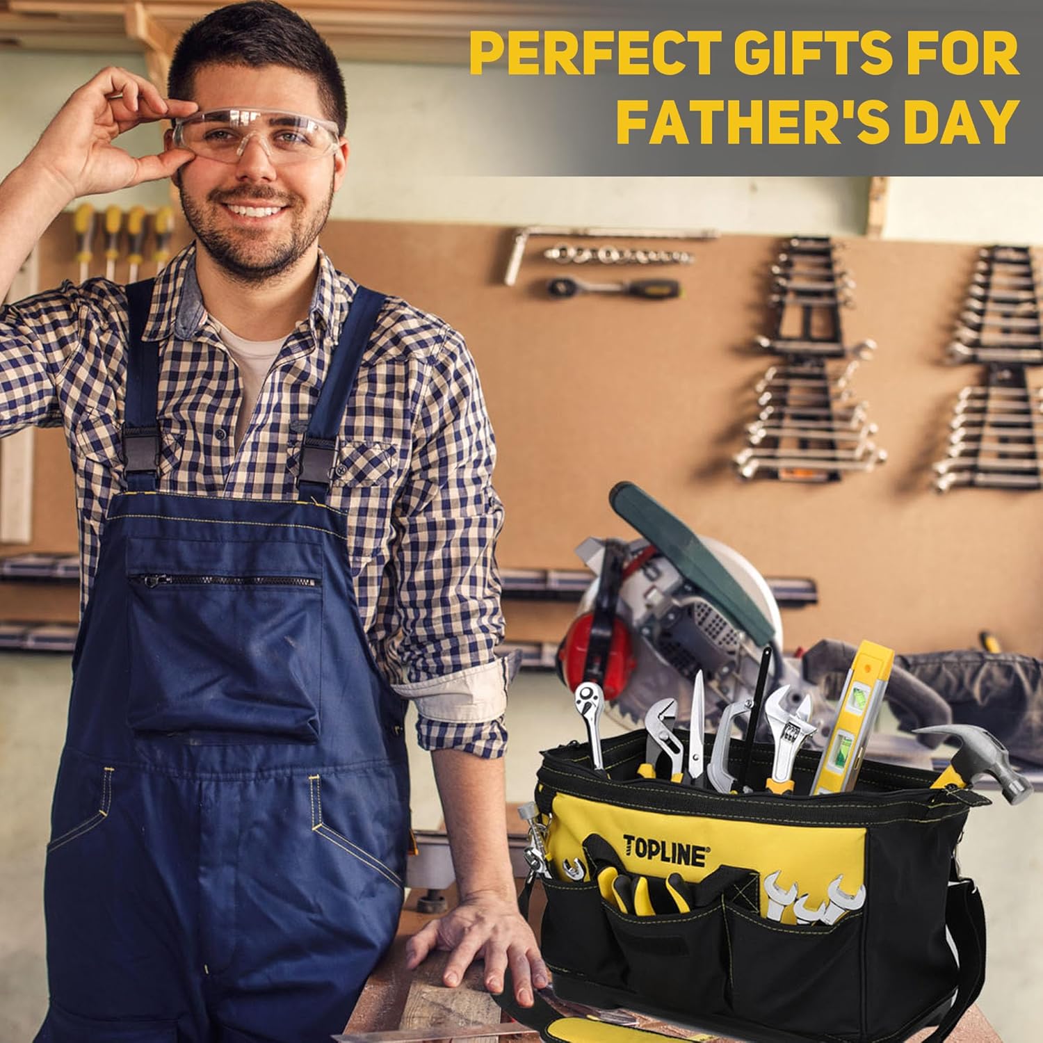 TOPLINE 467-Piece Household Home Tool Sets for Mechanics & 16-Inch Tool Bag