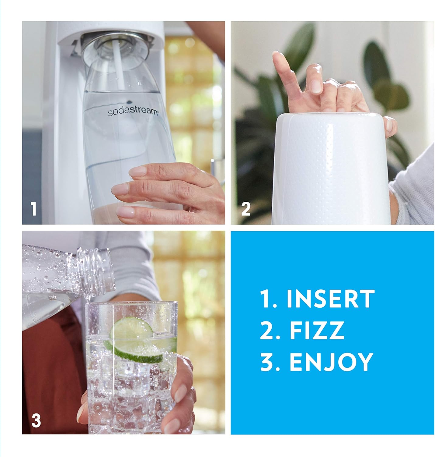 SodaStream Jet comes with a sparkling water dispenser