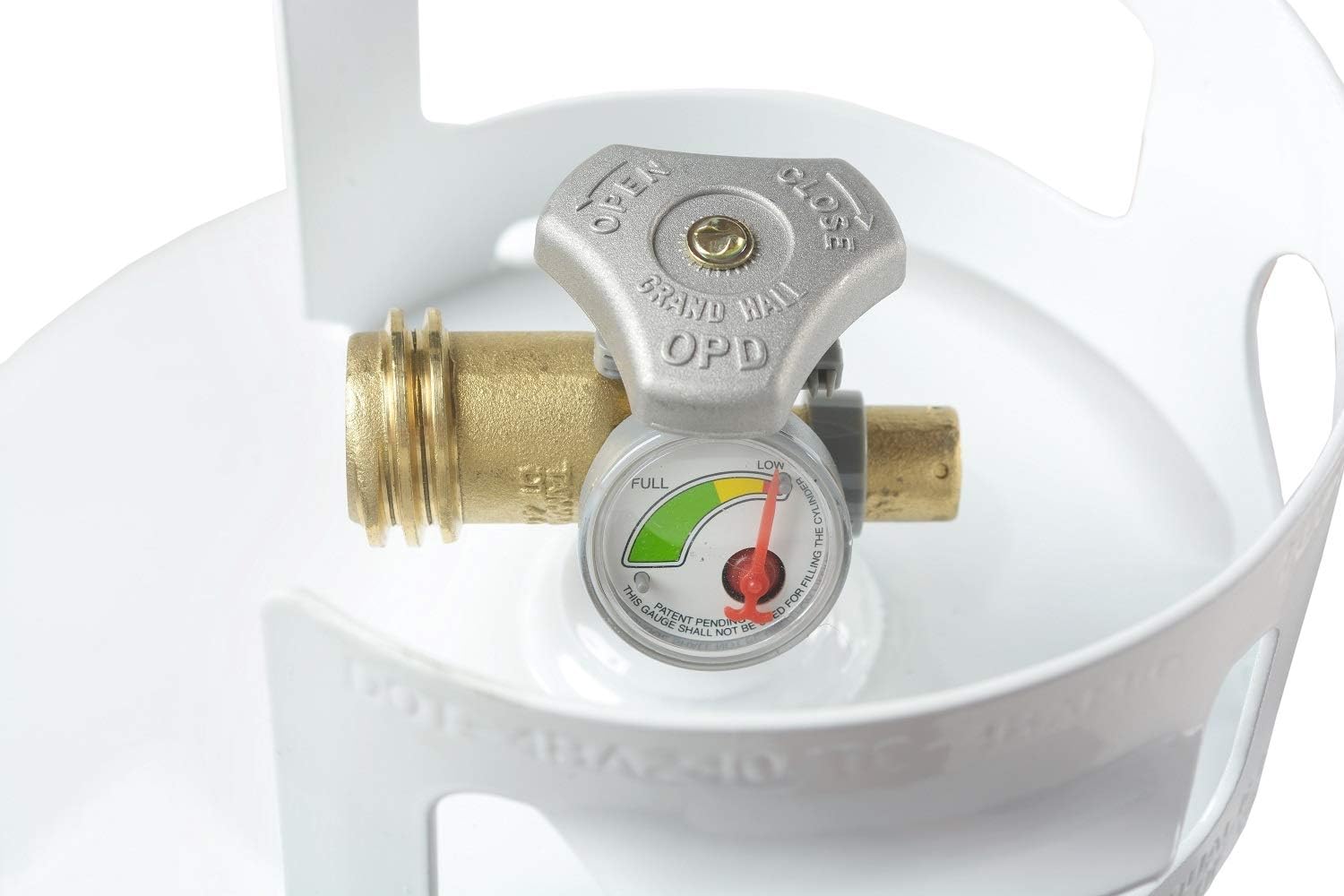 Flame King 20 lb. Steel Propane Tank with OPD Valve and Built-in Gauge