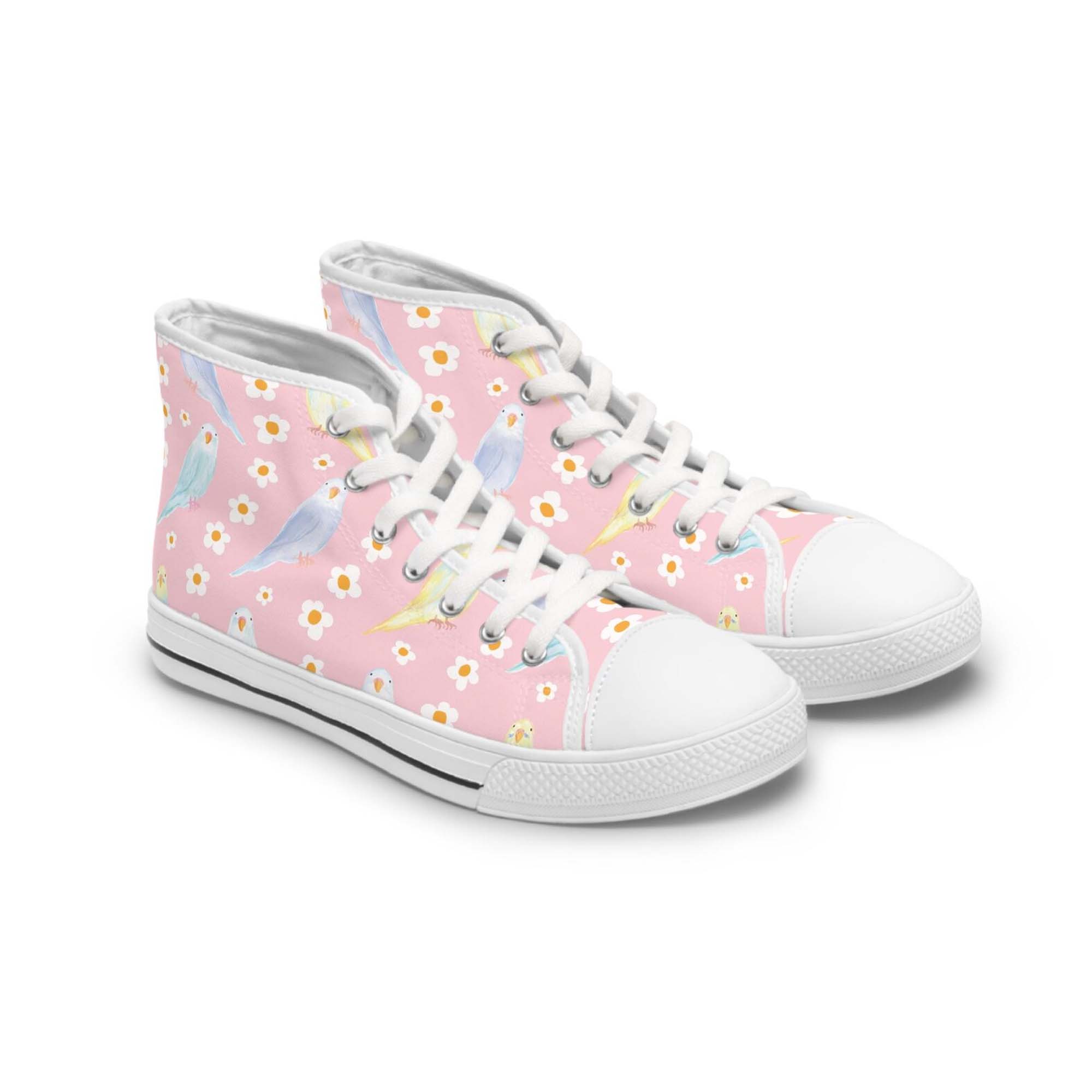 Budgerigar Birds High Top Sneakers Po5