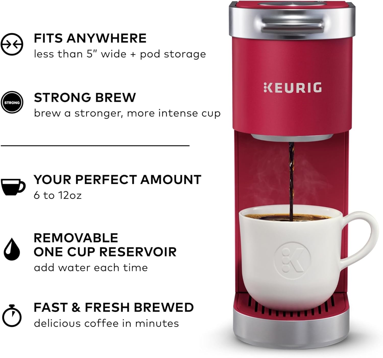 Keurig K-Mini Plus Single Serve K-Cup Pod Coffee Maker