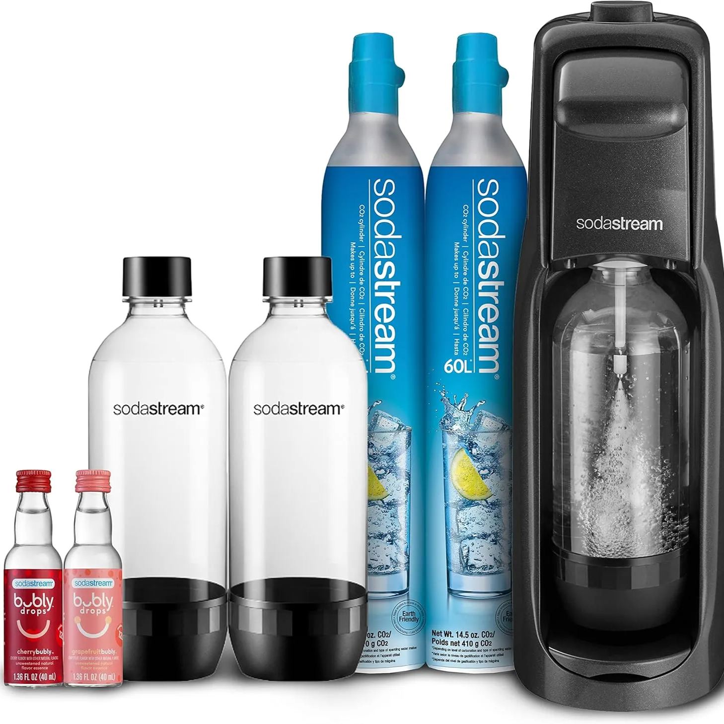 SodaStream Jet comes with a sparkling water dispenser