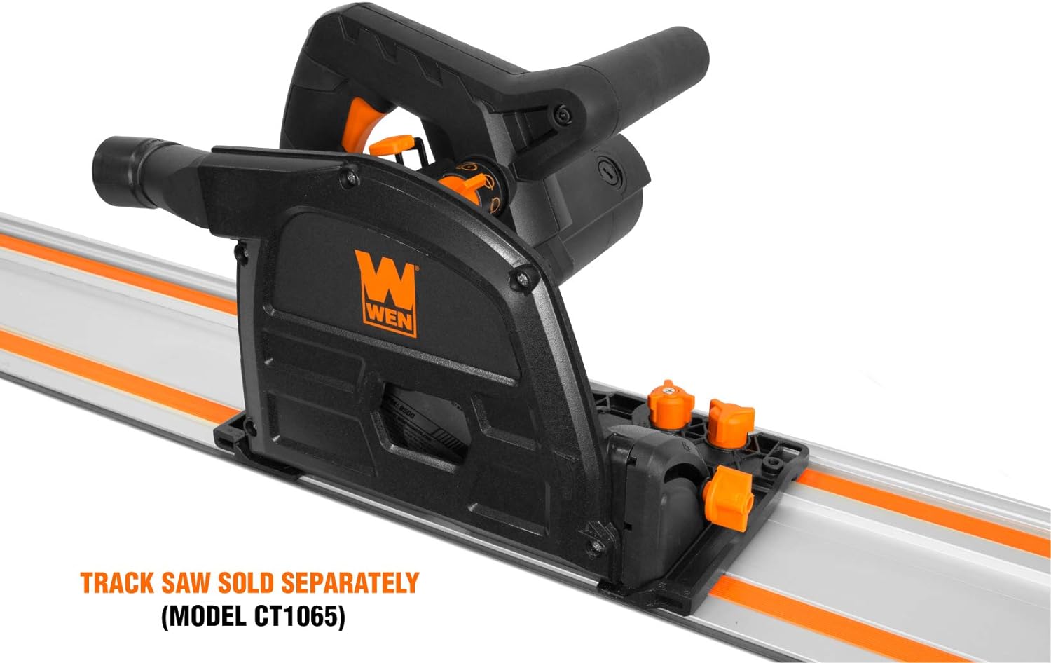 WEN 7.25-Inch Track Saw and 110-Inch Track Saw Track Guide Rail Bundle