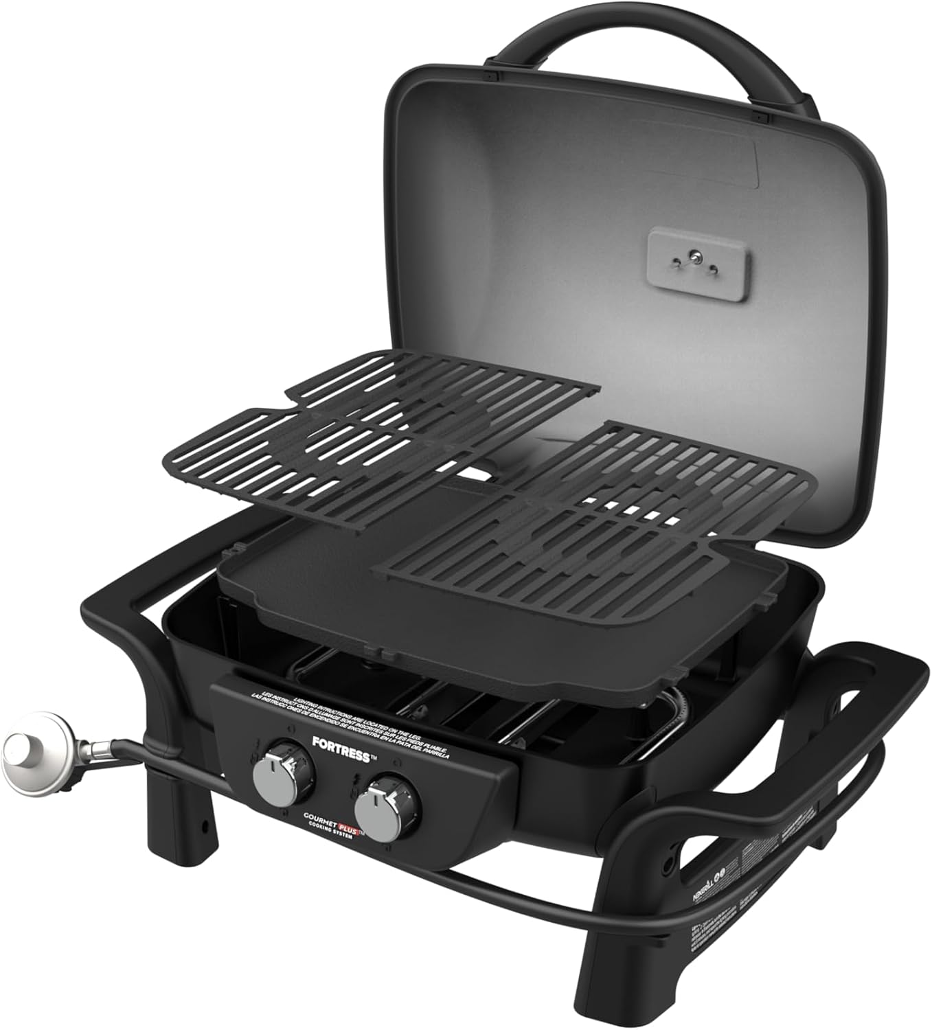 Nexgrill Fortress 2-Burner Cast Aluminum Gas Grill with Gourmet Plus Cooking System