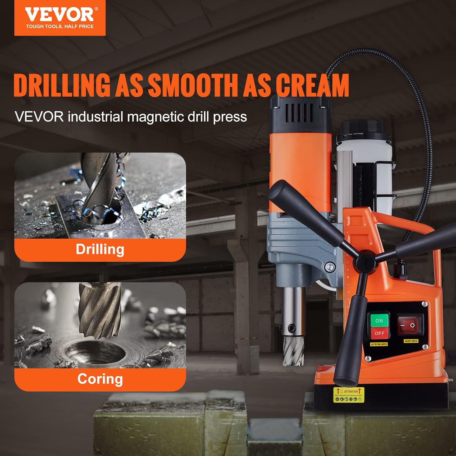 VEVOR Mag Drill Press 1550W 2