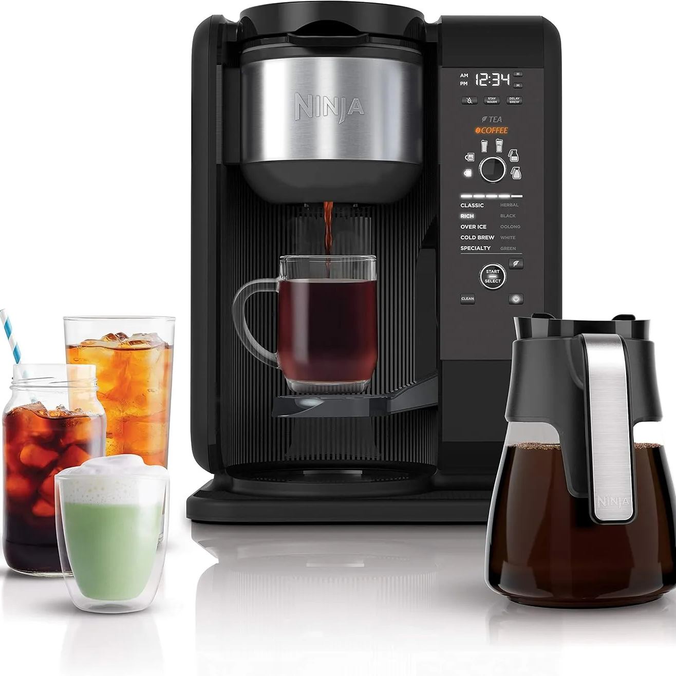 Ninja Hot and Cold Brewed System - Tea and Coffee Maker with 6 Brew Sizes
