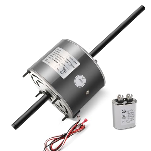 D1092  7184-0156  1468-306 RV AC Fan Motor Compatible with Coleman Mach 6000 & 8000 Series AC Units  48014  48064  48203 etc  Replaces 7855MVA-A11U  7184-0432  1468-3069 etc 1/3 HP  115 Volts