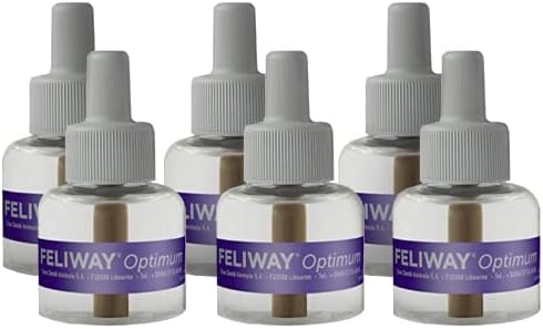 FELIWAY Optimum  Enhanced Calming Pheromone 30-day Refill – 6 Pack