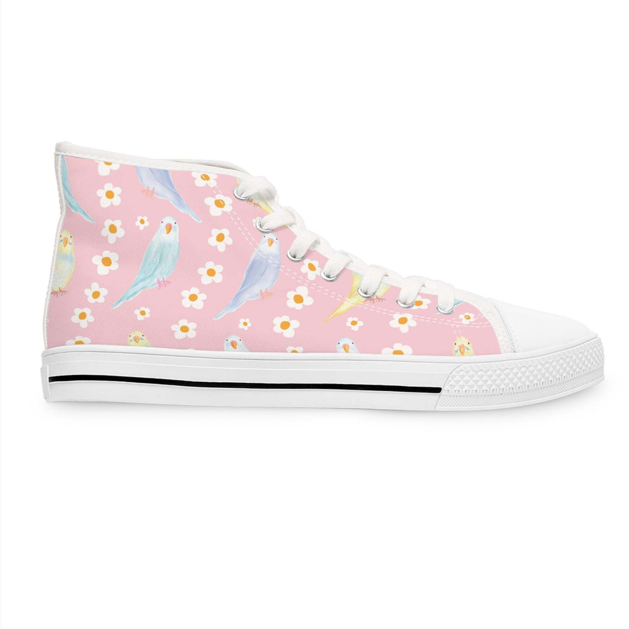 Budgerigar Birds High Top Sneakers Po5