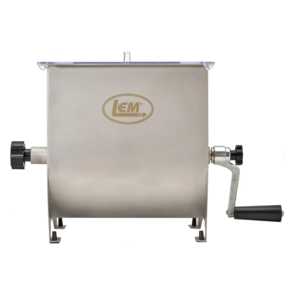 LEM 20 lb capacity manual meat stainless steel mixer