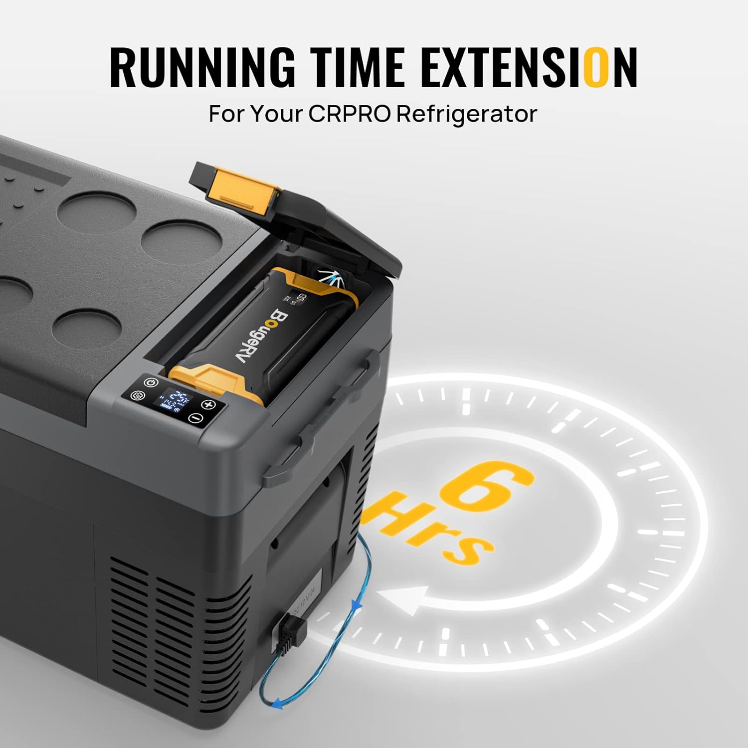 BougeRV 220Wh Portable Power Station with Dynamic Display Panel
