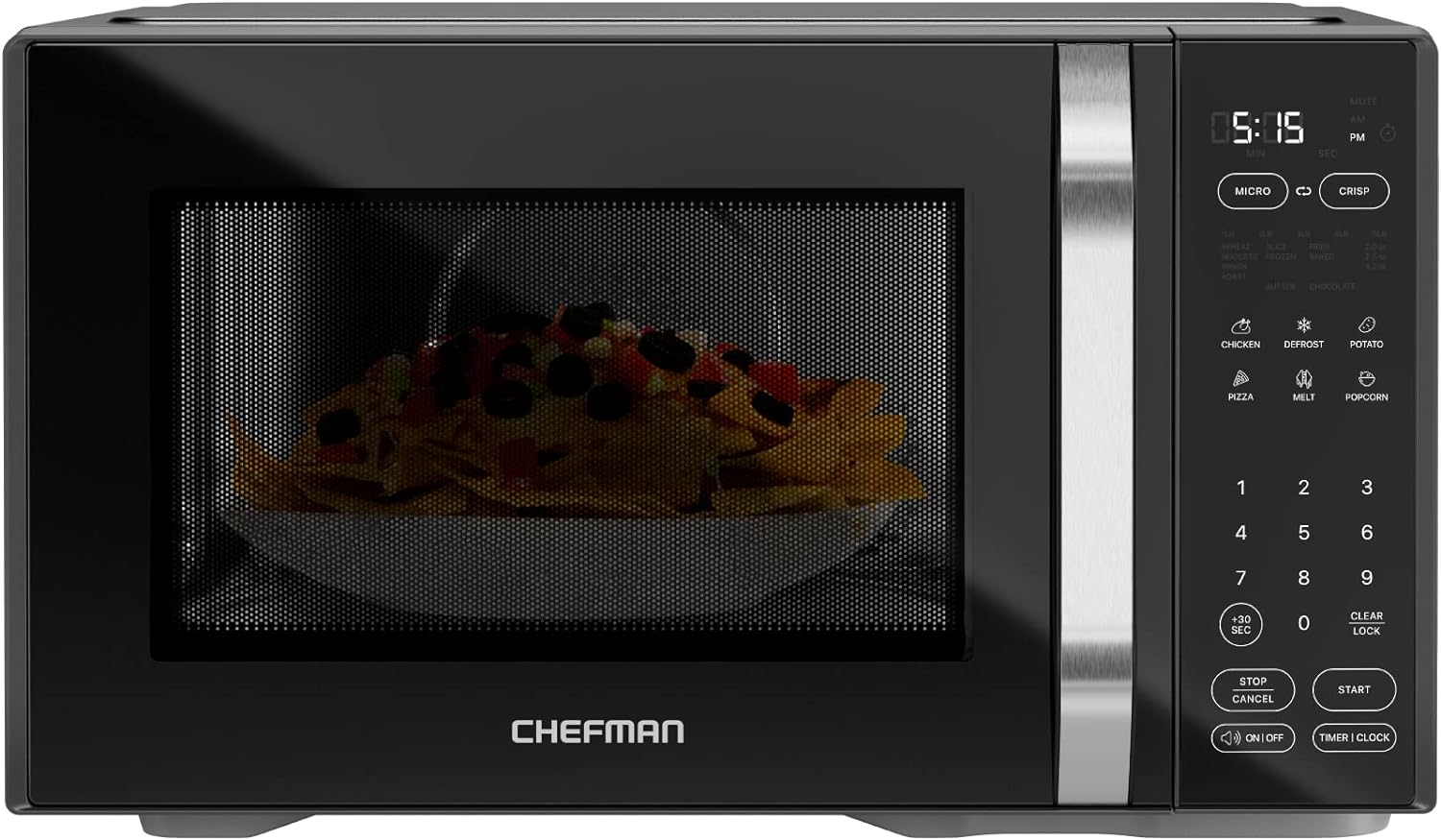 Chefman Dual Cook Freshener Digital Display Microwave