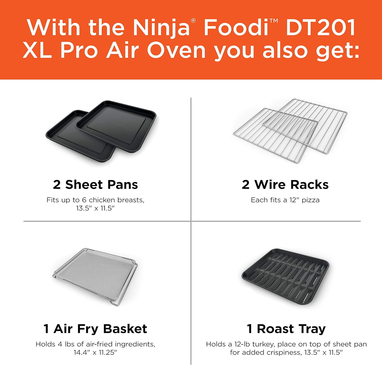Ninja Digital Countertop Dehydration Heating Stainless Steel Convection Oven