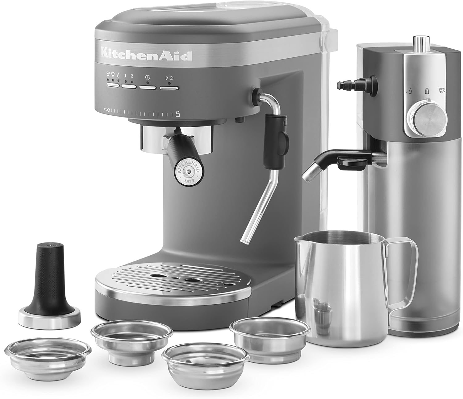 KitchenAid Semi-Automatic Espresso Machine and Automatic Milk Frother Attachment