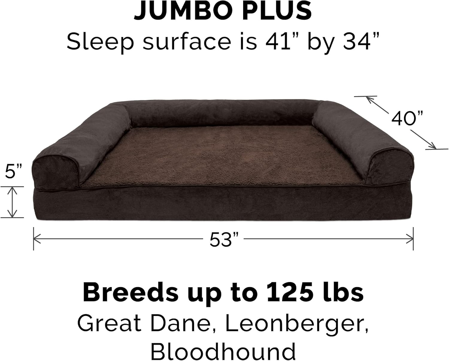 Furhaven Removable Cushion Washable Cover Large Breed Memory Foam Dog Bed