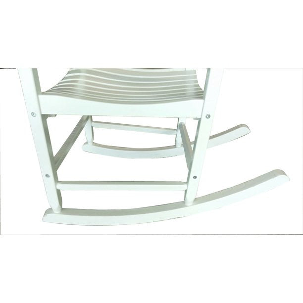 Mainstays Outdoor Wood Porch Rocking Chair, White Color, Weather Resistant Finish💝 Last Day For Clearance