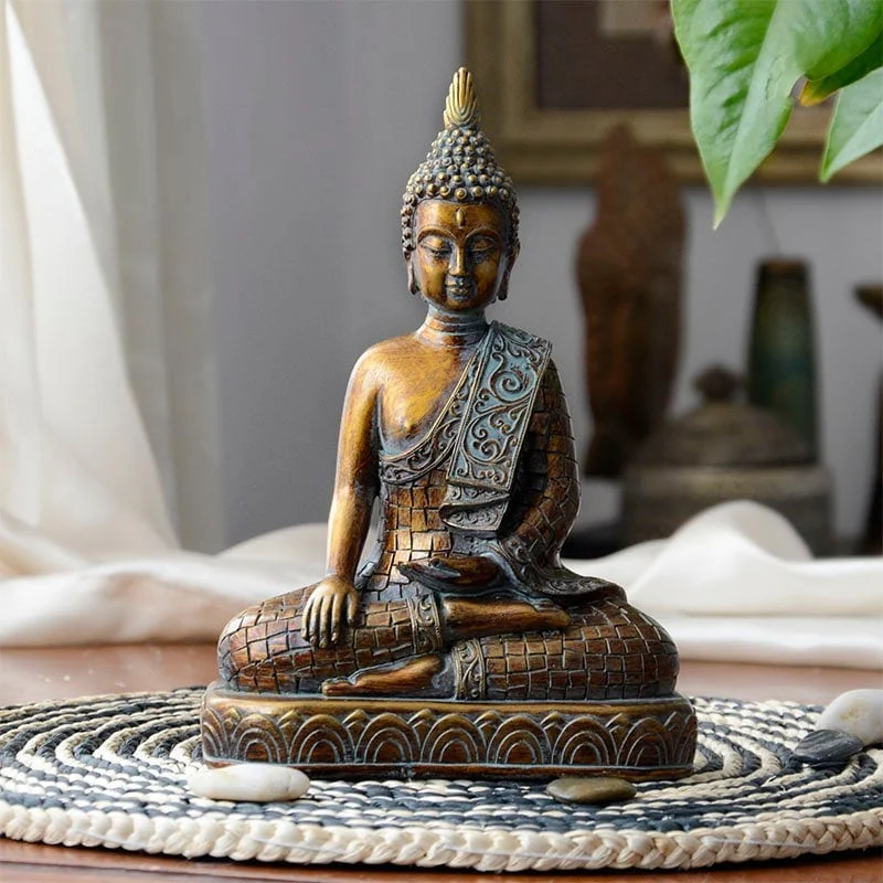 Handmade Thai Buddha Statue Meditation Decor