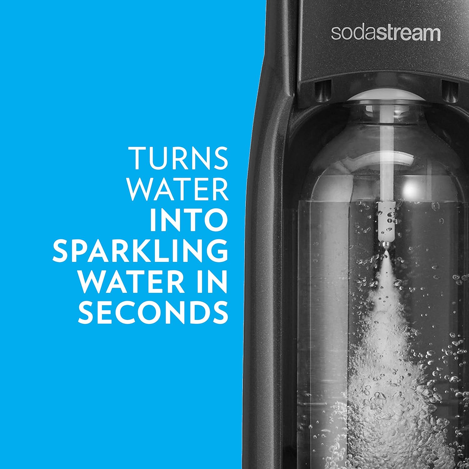 SodaStream Jet comes with a sparkling water dispenser
