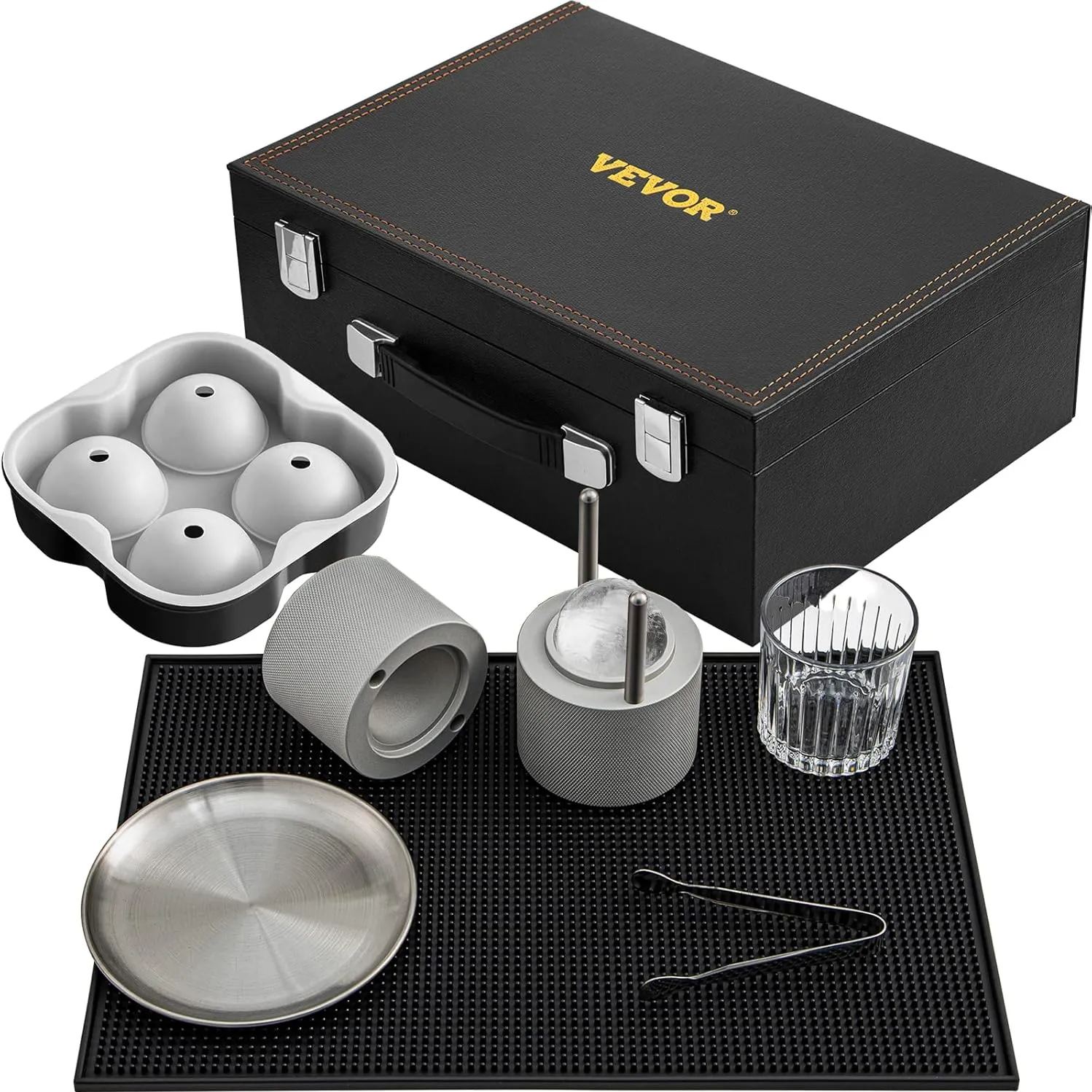 VEVOR Ice Ball Press 2.4 Inch Ice Press Gift Ice Ball Mold