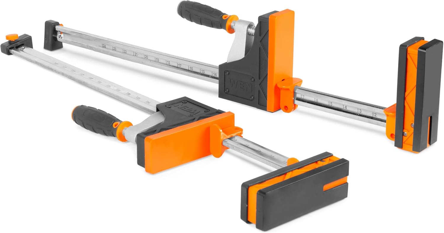 WEN Parallel Clamp Kit with Two 24-Inch Clamps Two 50-Inch Clamps and Framing Kit