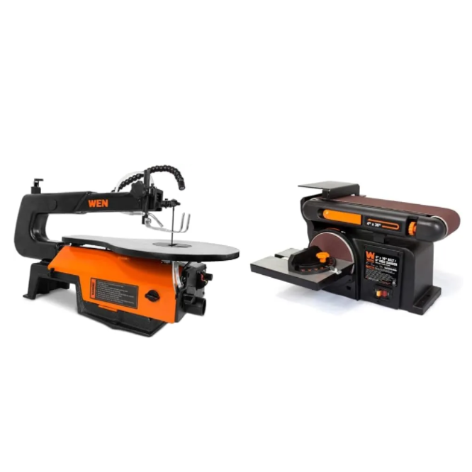 WEN 16-Inch Variable Speed Scroll Saw with Easy-Access Blade Changes and Work Light