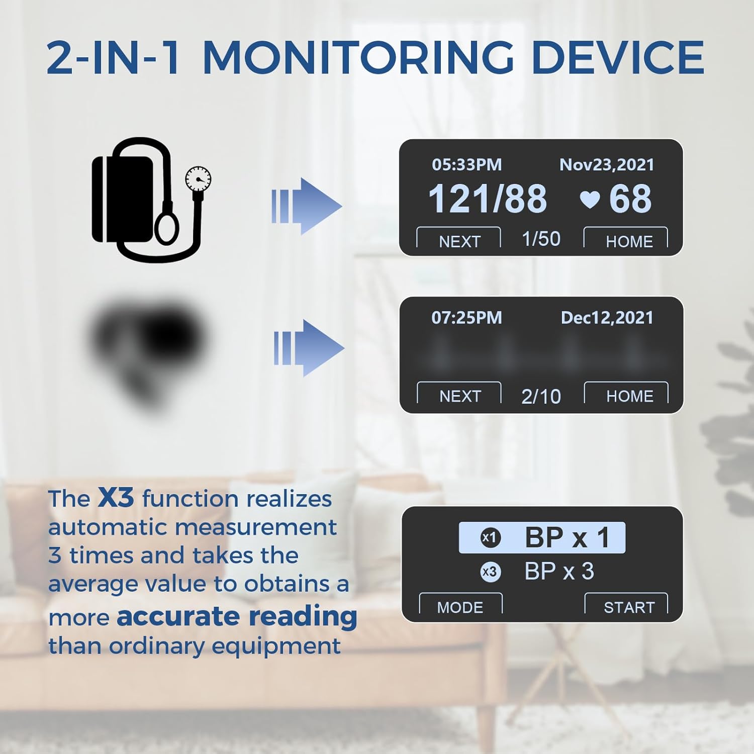 Checkme WiFi Bluetooth USB Charging Automatic Armband Blood Pressure Monitor