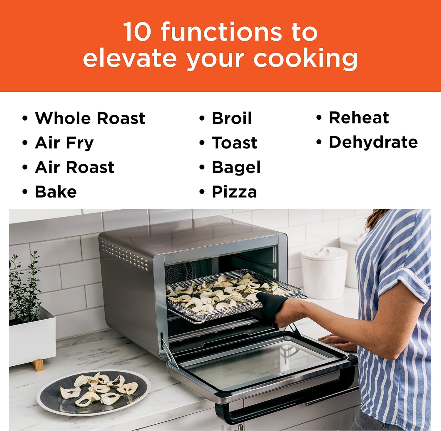 Ninja Digital Countertop Dehydration Heating Stainless Steel Convection Oven