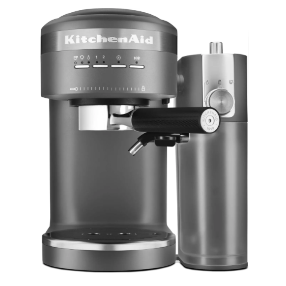 KitchenAid Semi-Automatic Espresso Machine and Automatic Milk Frother Attachment
