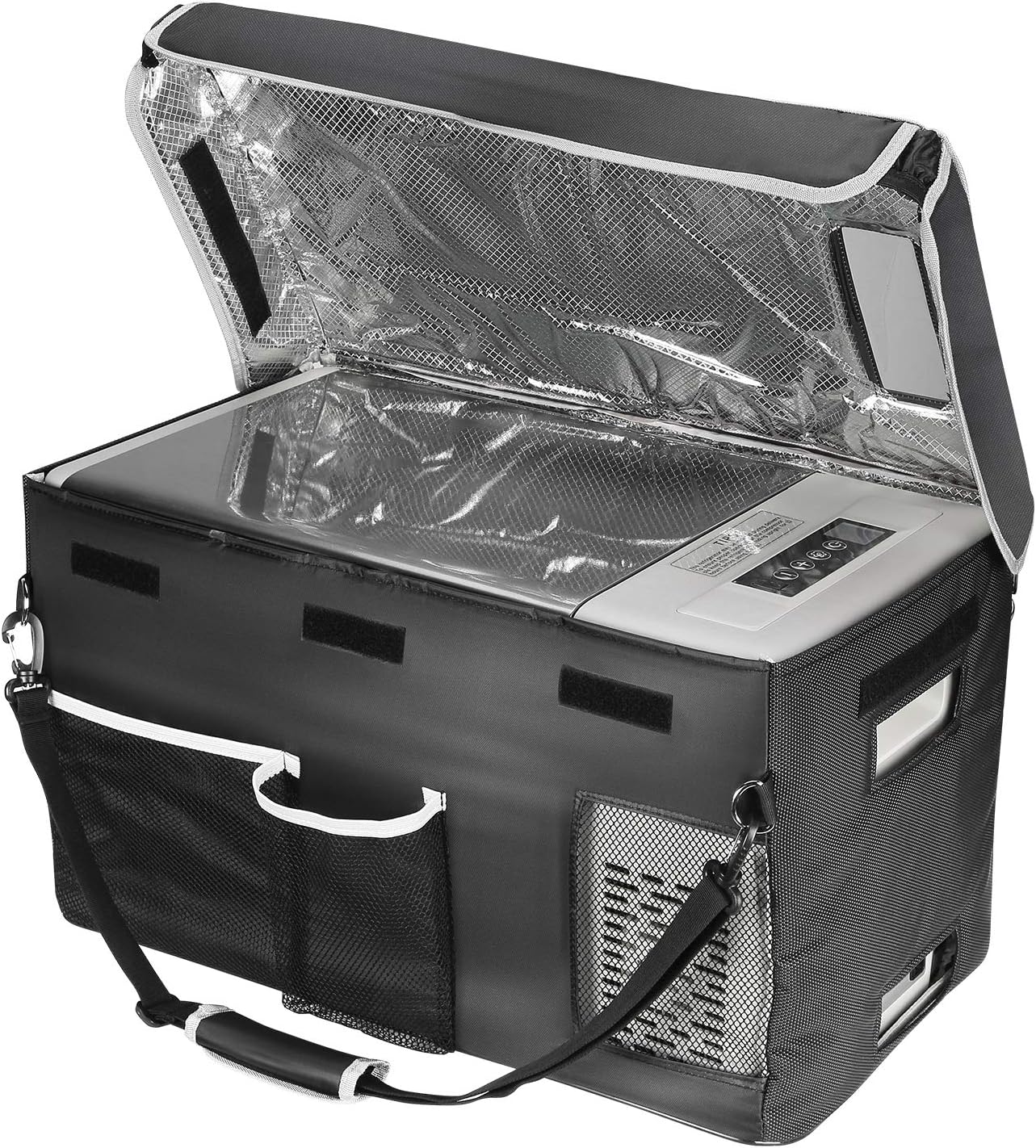 12 Volt Refrigerator 12V Car Fridge 30 Quart Portable Freezer Compressor Cooler -7°F~50°F Compressor Freezer, 12/24V DC 110~240 Volt AC, for Truck RV SU