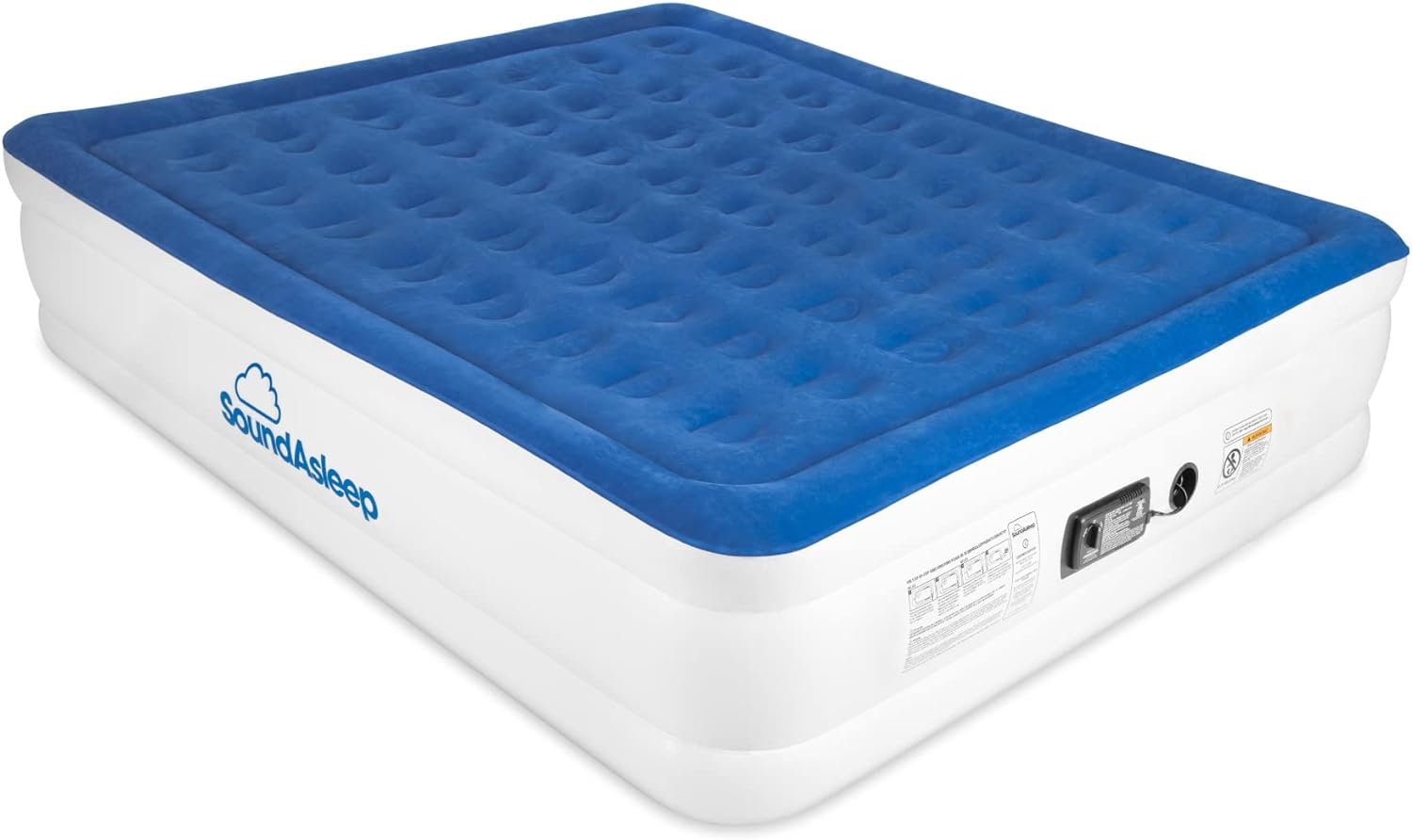 SoundAsleep Products Luxury Inflatable Mattress with Built-in High-Capacity Pump for Family Camping