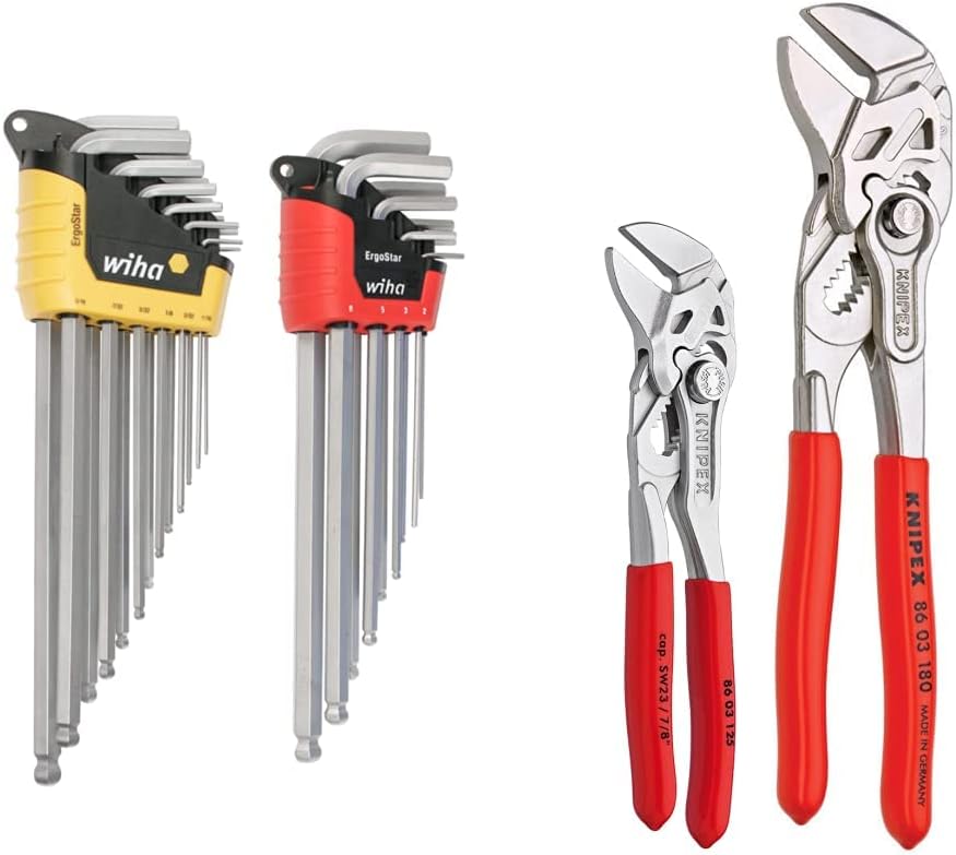 Wiha ErgoStar Ball End Hex L-Key - 22-Piece & KNIPEX Tools