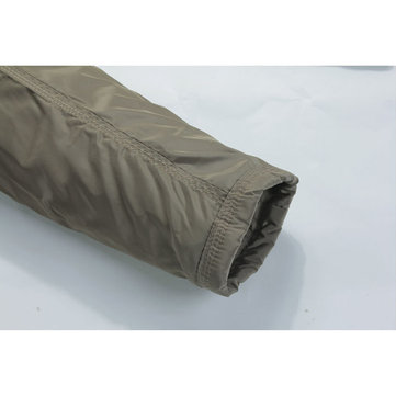 Men’s Casual Business Windproof Thicken Multi Safe Zipper Pockets Plaid Warm Trench Coat