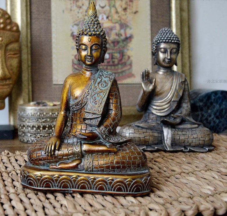 Handmade Thai Buddha Statue Meditation Decor